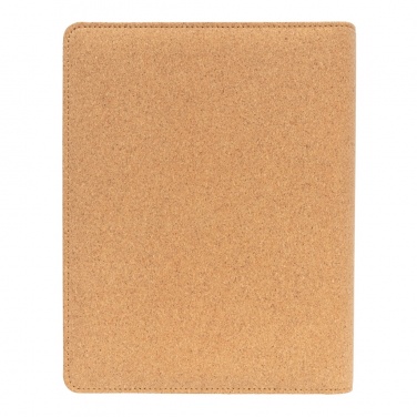 Logo trade advertising products picture of: Deluxe cork portfolio A5 with pen